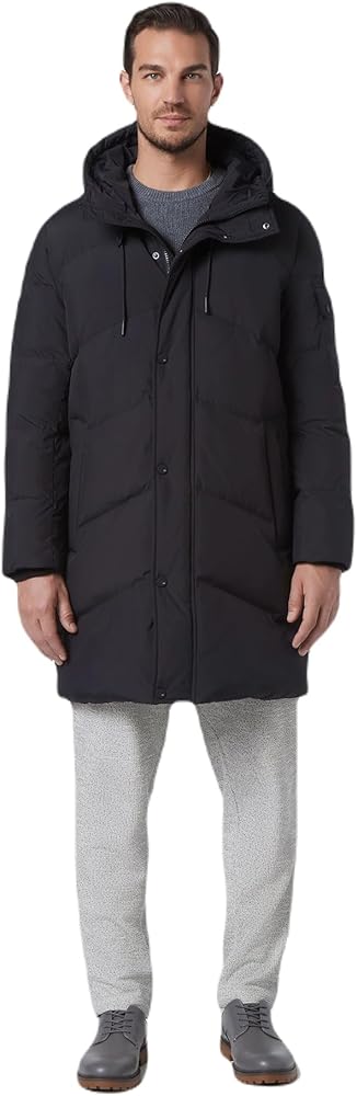 Andrew Marc Men's Full Length Puffer Jacket