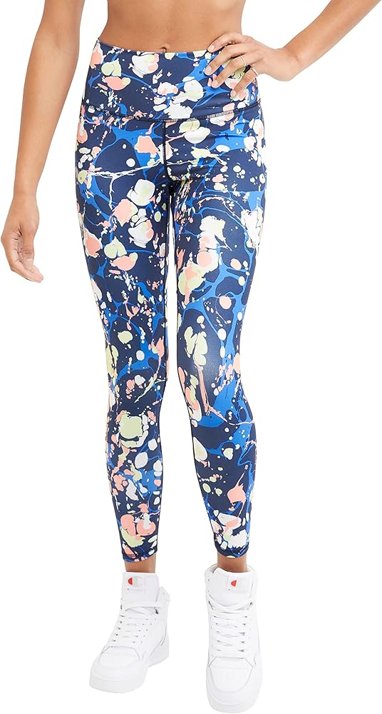 Champion womens Leggings, Soft Touch, Moisture-wicking, 7/8 Leggings for Women, 25"