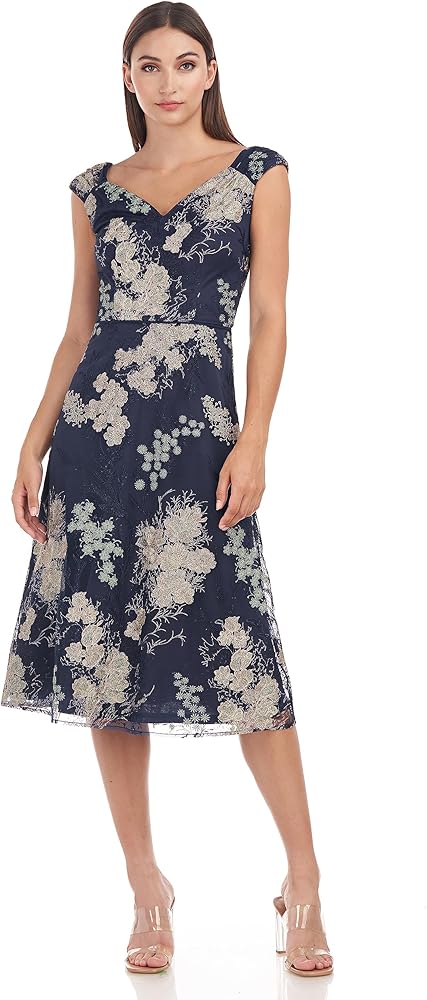 JS Collections Women's Miriam A-line Cocktail Dress