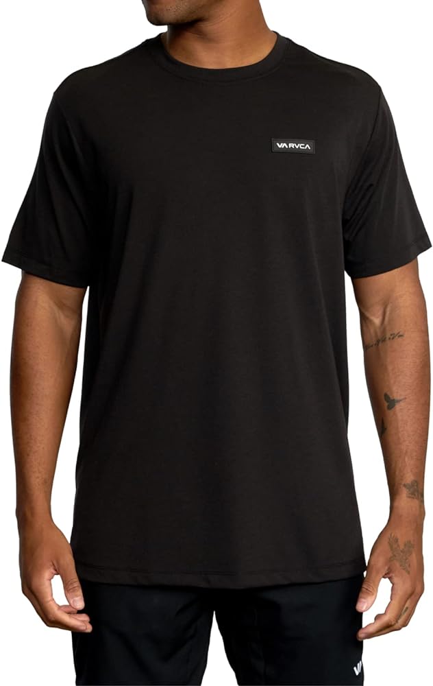 RVCA Men's Va Mark Short Sleeve Dri-Release T-Shirt