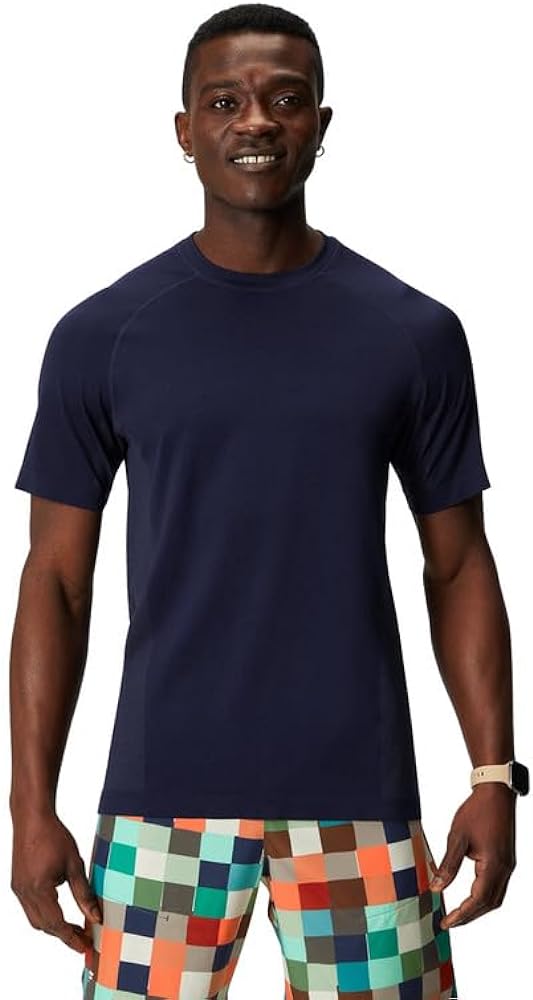 Fabletics Men's The Training Day Tee, Performance, Running, Workout, Gym, Breathable, 4-Way Stretch