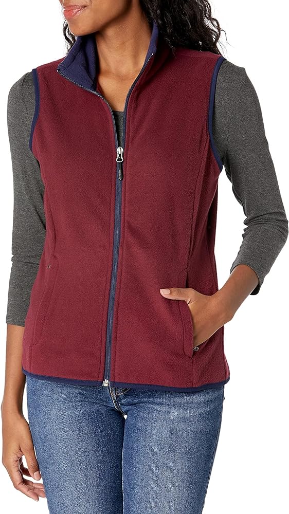 Amazon Essentials Women's Classic-Fit Sleeveless Polar Soft Fleece Vest (Available in Plus Size)