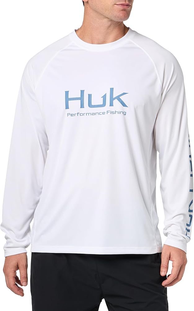 HUK Men's Pursuit Vented Long Sleeve, 30 UPF Fishing Shirt