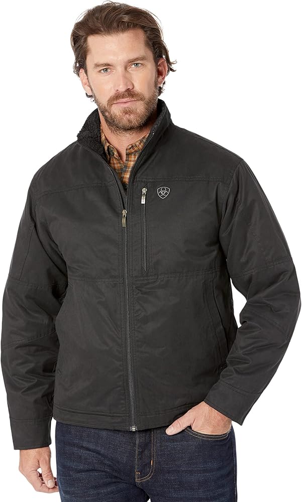 ARIAT Men's Grizzly Canvas Jacket with CCW Pocket Black XL