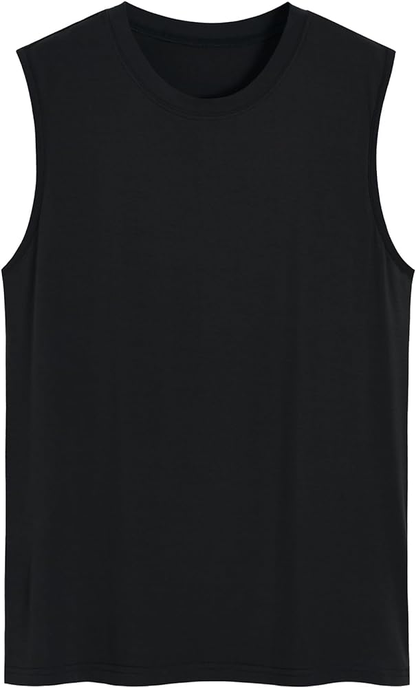 Latuza Men's Bamboo Viscose Sleep Tank Top Sleeveless Pajama Shirt