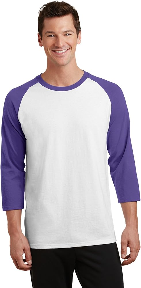 Port & Company® Men's 3/4-Sleeve Raglan T-Shirt