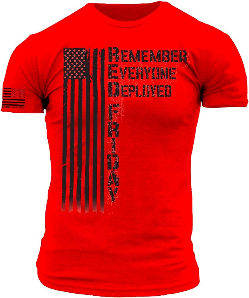 Remember Everyone Deployed RED Friday Premium Athletic Fit T Shirt