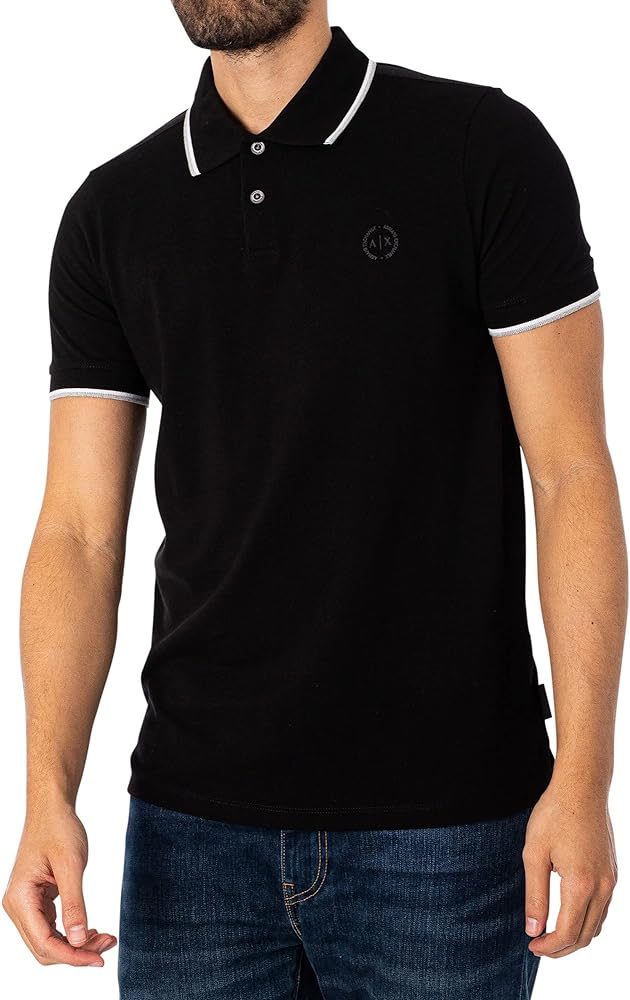 A|X Armani Exchange Men's Short Sleeve Jersey Knit Polo