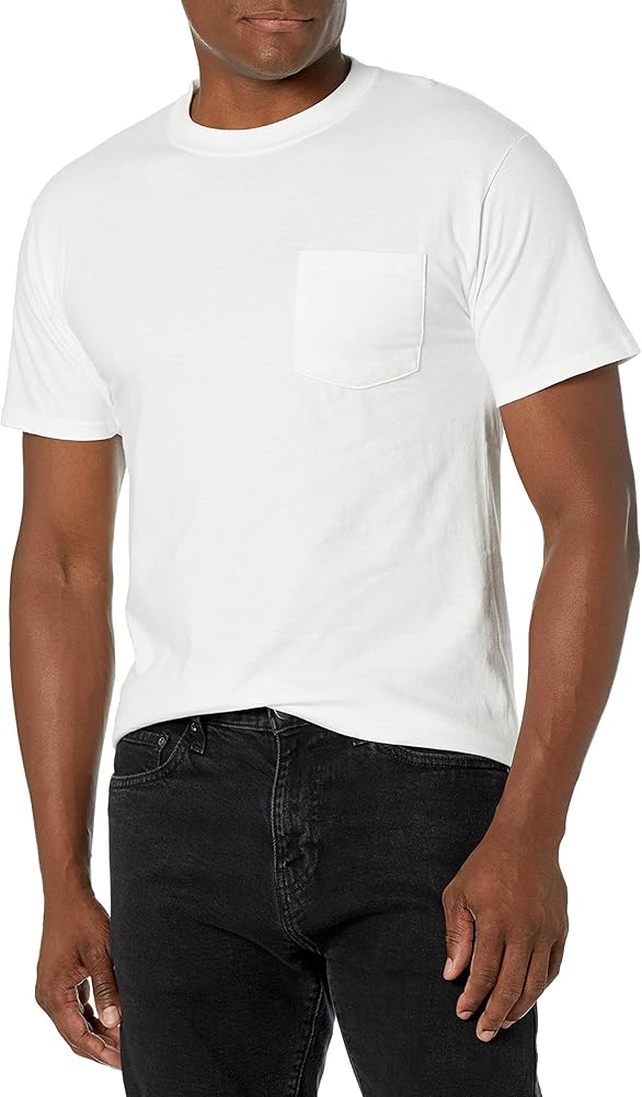 Hanes - Tagless Short Sleeve Pocket T-Shirt - 5590