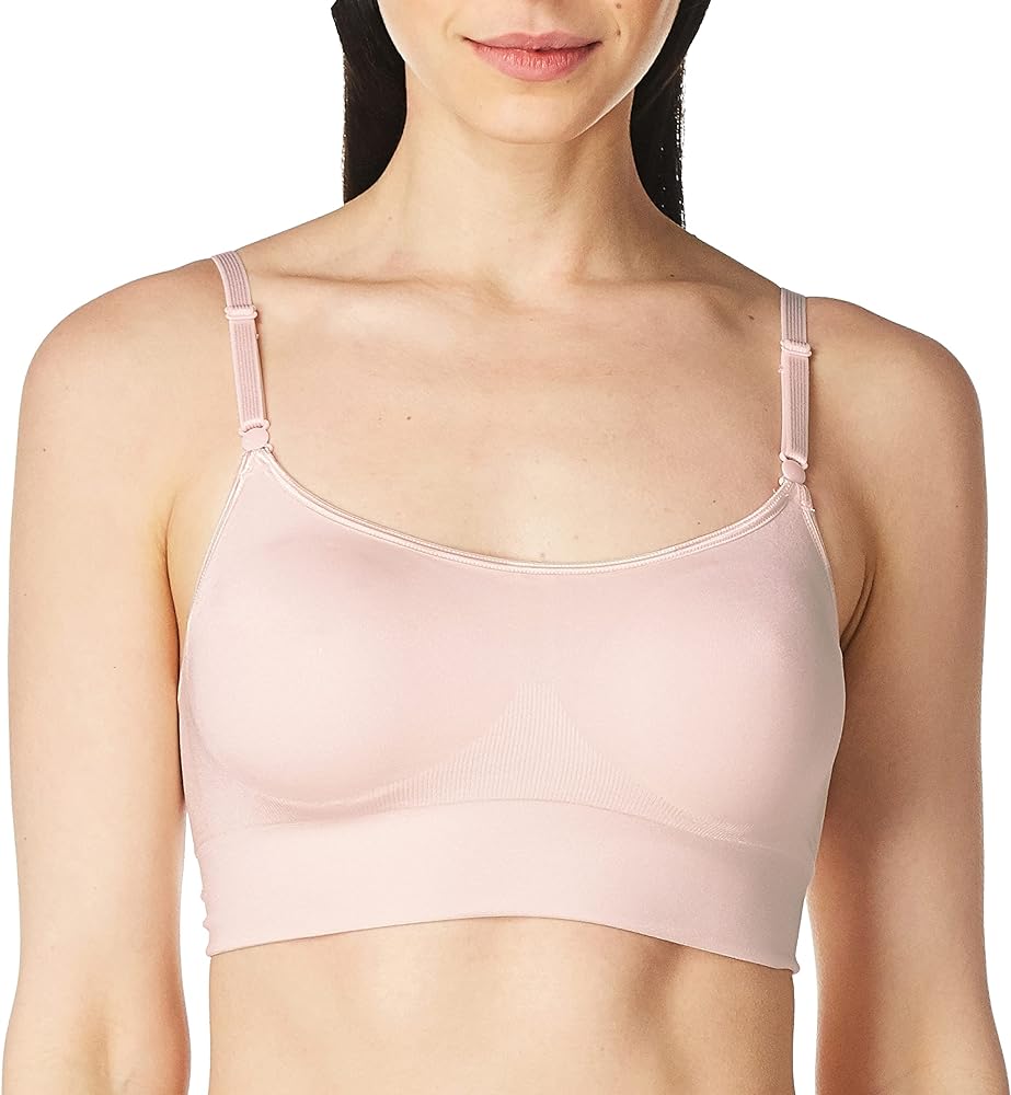 Warner's Women's Easy Does It Dig-Free Band with Seamless Stretch Wireless Lightly Lined Convertible Comfort Bra Rm0911a