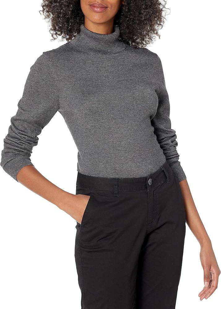 Amazon Essentials Women's Classic-Fit Lightweight Long-Sleeve Turtleneck Sweater (Available in Plus Size)