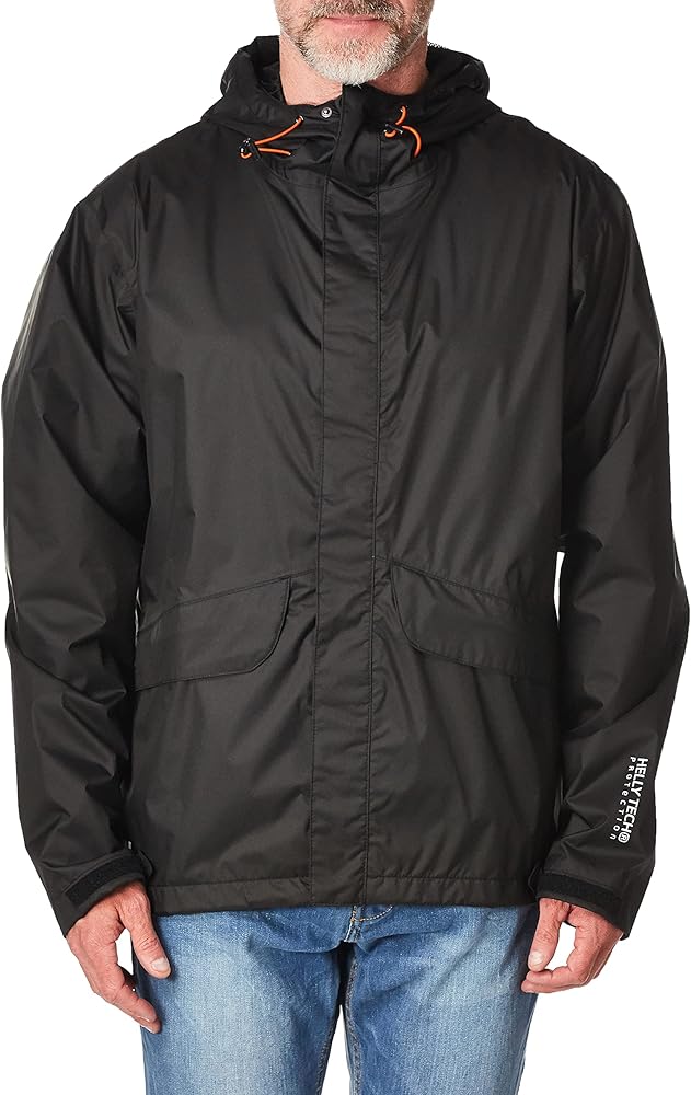 Helly-Hansen Manchester Waterproof Rain Jackets for Men Featuring Breathable Water- and Windproof Construction, Storm Flap