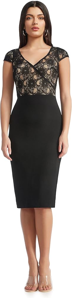 Dress the Population Women's Jaleah Bodycon Midi Dress