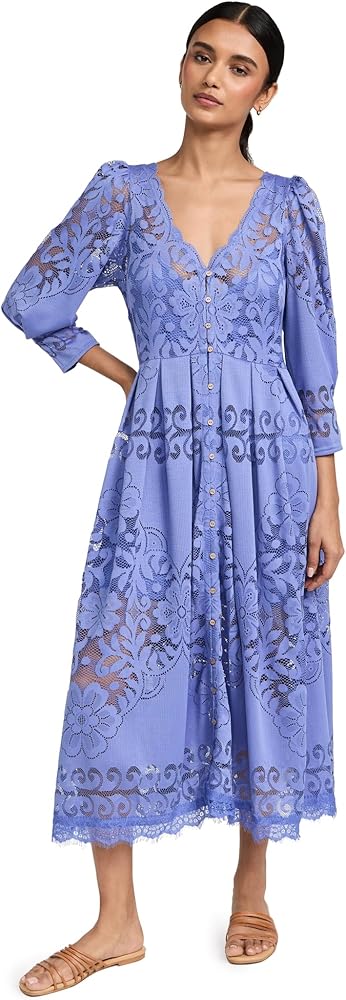 Free People Women's Shadow Dance Midi Dress