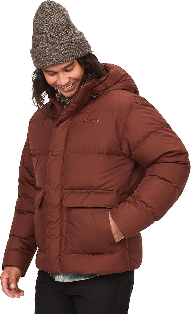 MARMOT Men's Stockholm Jacket - 700-Fill Down Puffer with Hood and Vintage Style