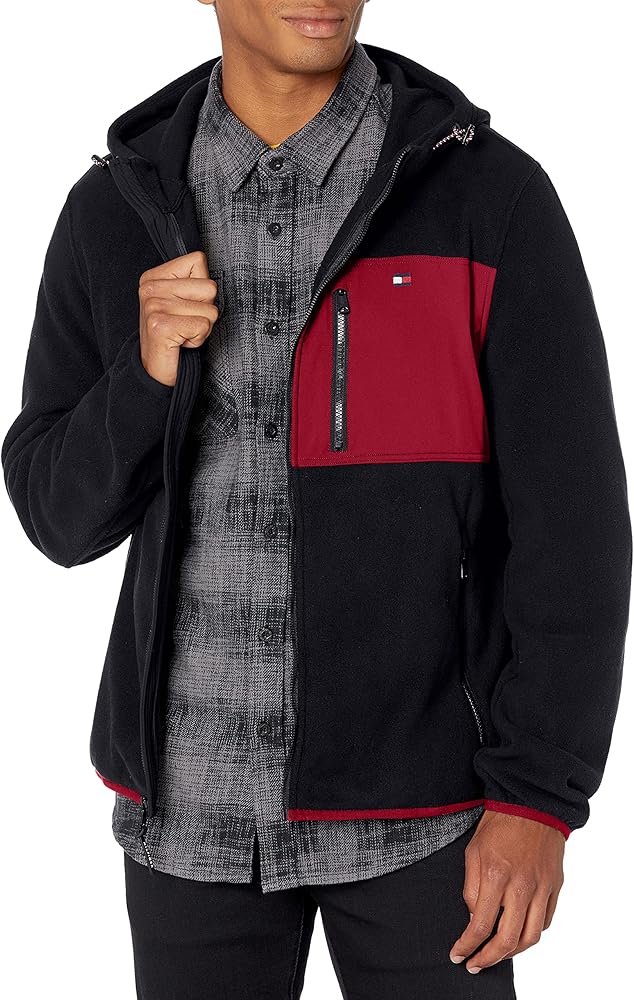 Tommy Hilfiger Men's Hooded Performance Fleece Jacket