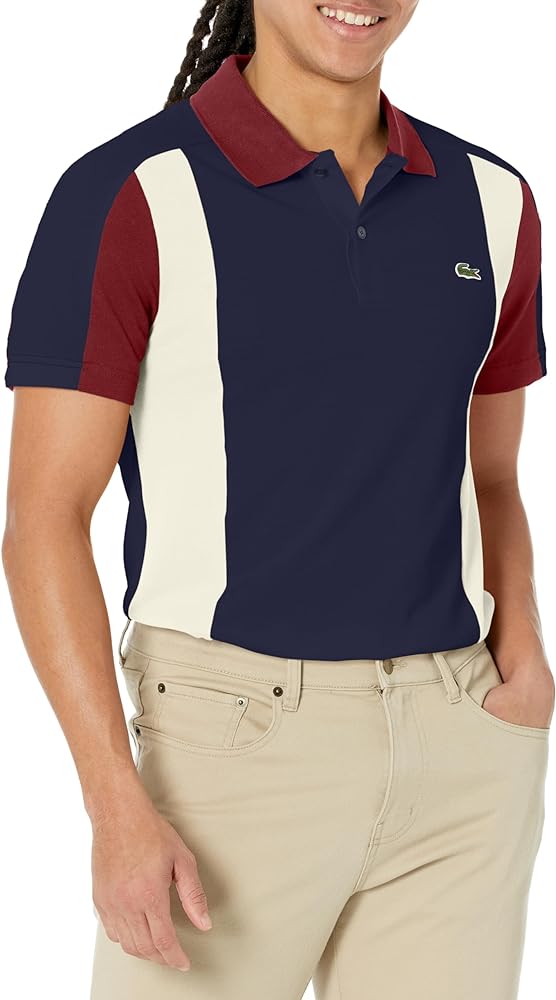 Lacoste Mens Cotton Piqu頃olorblock Polo