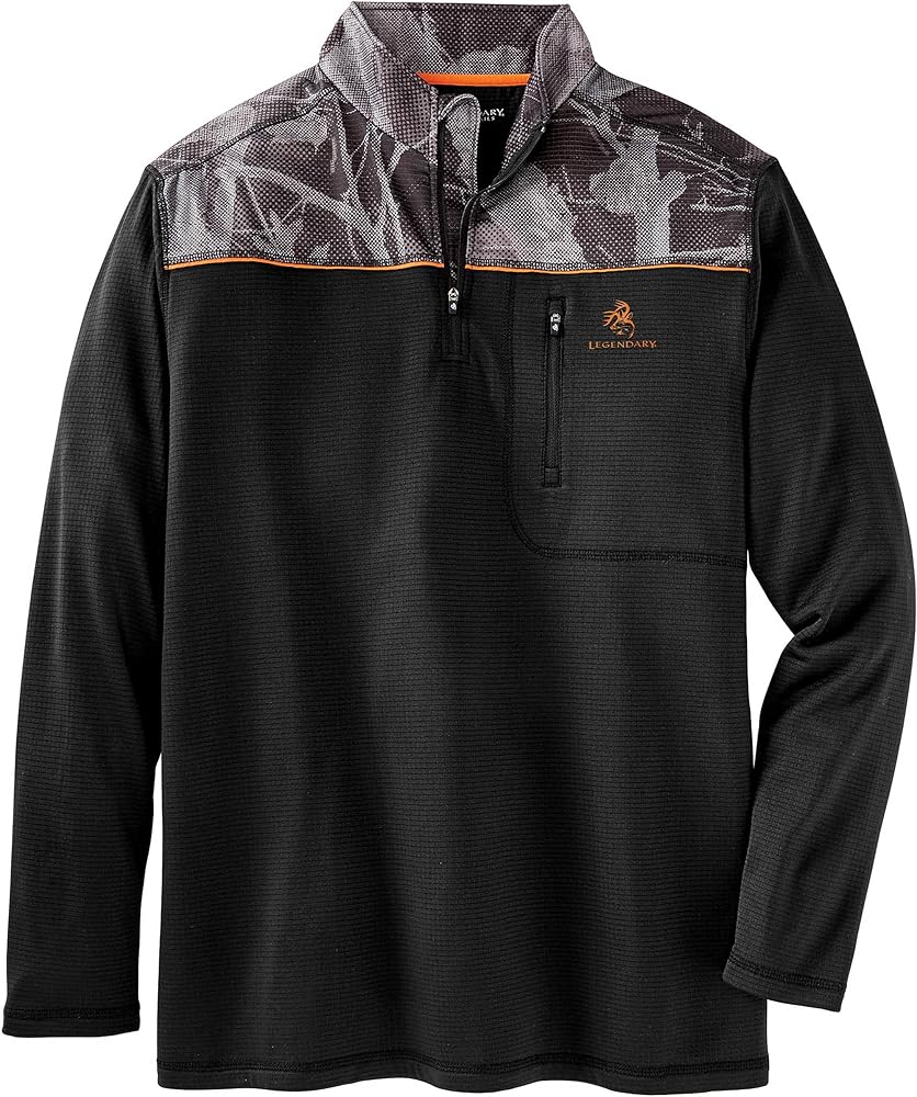 Legendary Whitetails Men's Recon 1/4 Zip Fleece Long Sleeve Shirt