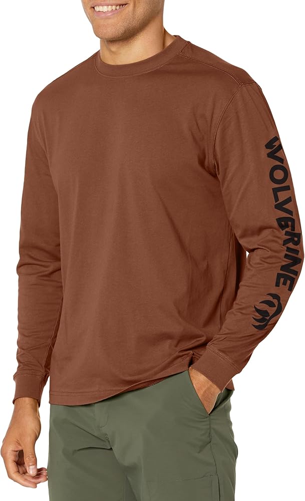 Wolverine Mens Graphic Long Sleeve Tee