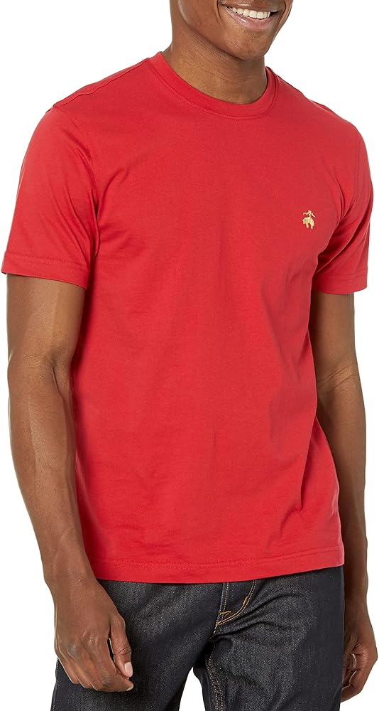 Brooks Brothers Men's Supima Cotton Short Sleeve Crew Neck Logo T-shirt