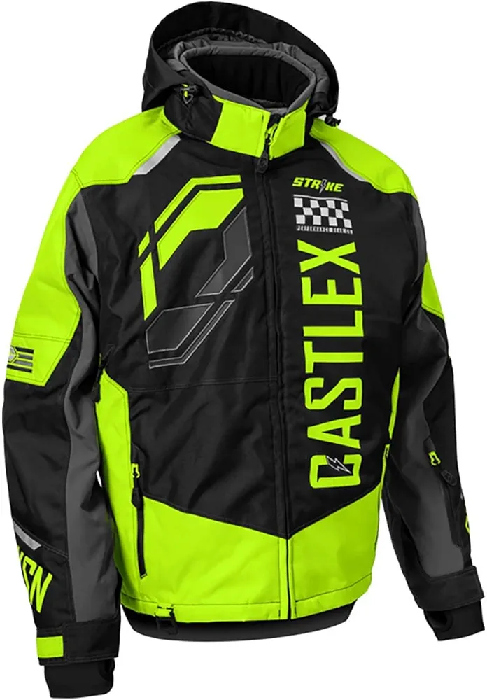 Castle X Men's Strike G5 Jacket (Hi-Vis/Black/Charcoal - Large)