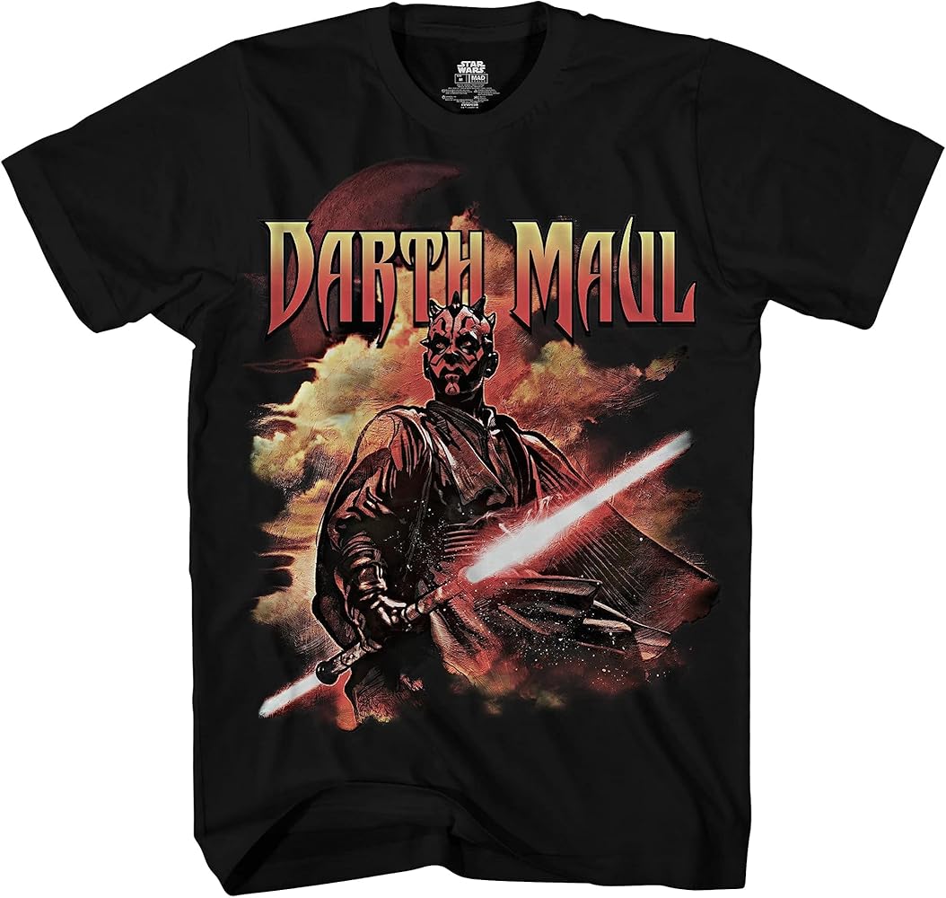 STAR WARS Darth Maul Dark Zabrak Sith Jedi T-Shirt