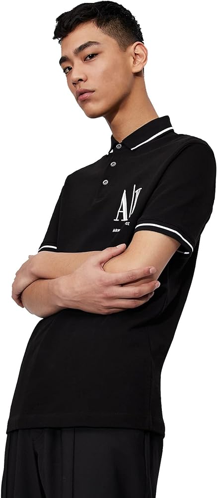 Armani Exchange Men's Embroidered Icon Logo Polo Shirt