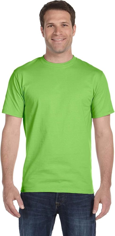 Gildan Mens DryBlend 50 Cotton/50 Poly T-Shirt, Large, Lime