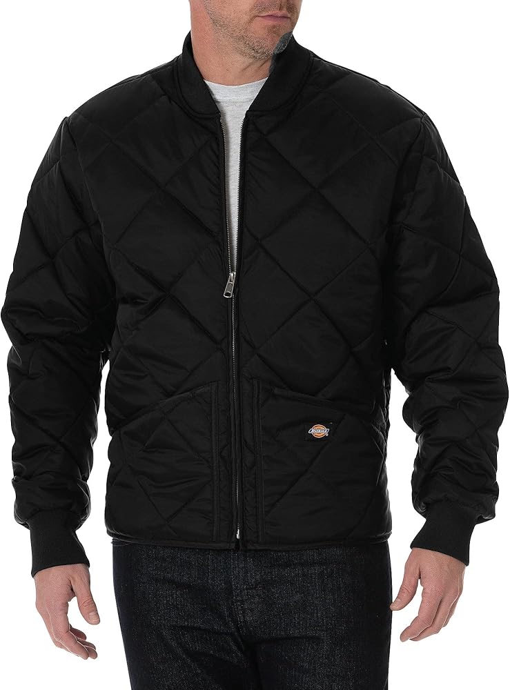 Dickies Men's Diamond Quilted Nylon Dark Navy Jacket