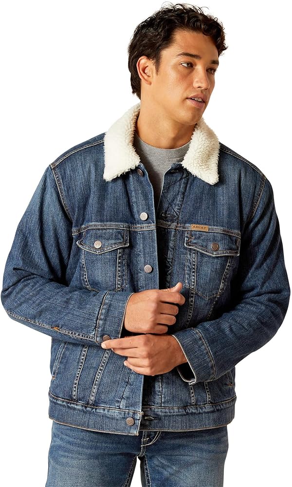 Ariat Men's Sherpa Lined Trucker Jacket