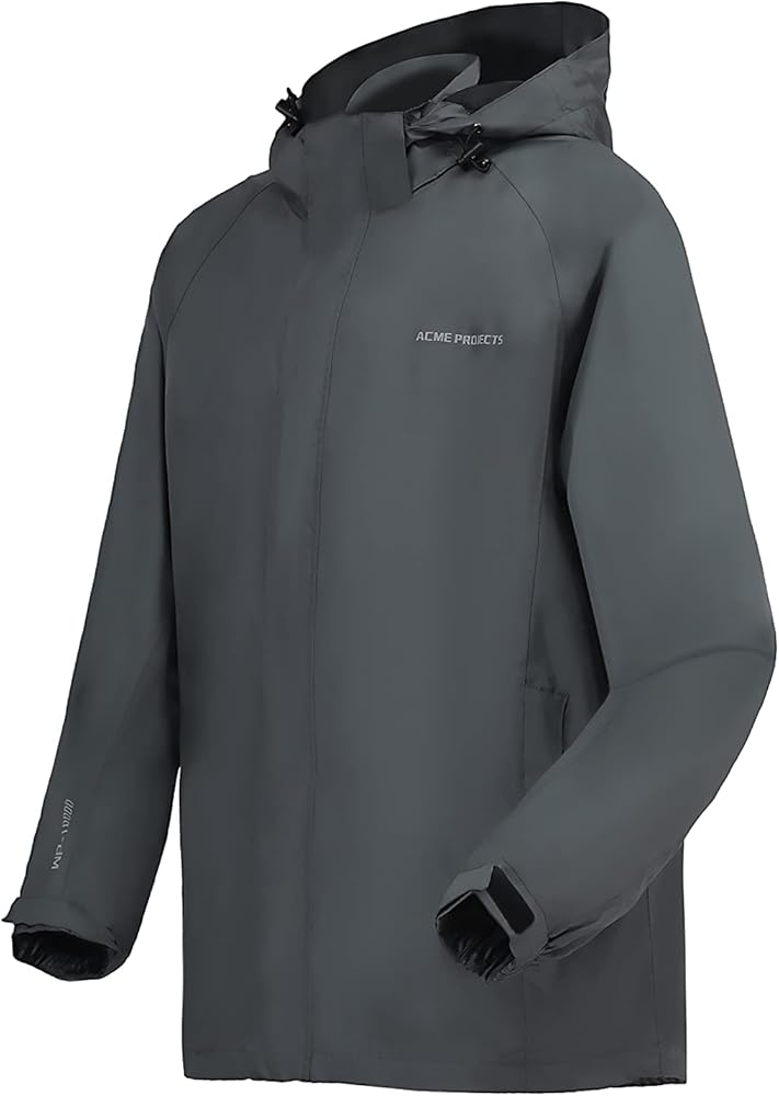 Acme Projects Rain Jacket 100% Waterproof, Breathable, Seam Sealed, 10000mm/3000gm, YKK Zippers