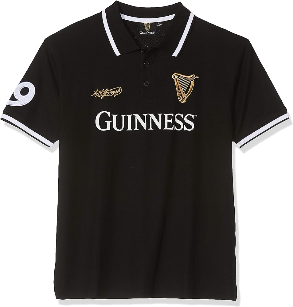 Guinness Black 59 Polo Shirt (S-XX Large)