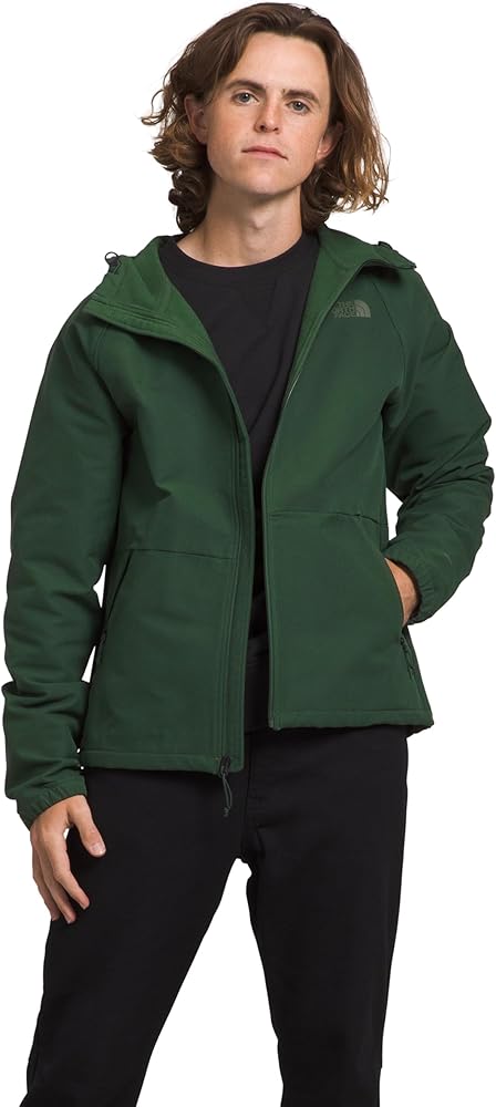 THE NORTH FACE Mens Camden Soft Shell Hoodie, L, Pine Needle Dark Heather