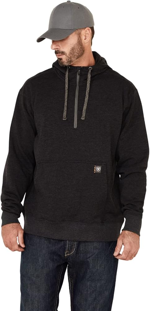 ARIAT Men's Rebar Workman 1/4 Zip Hoodie