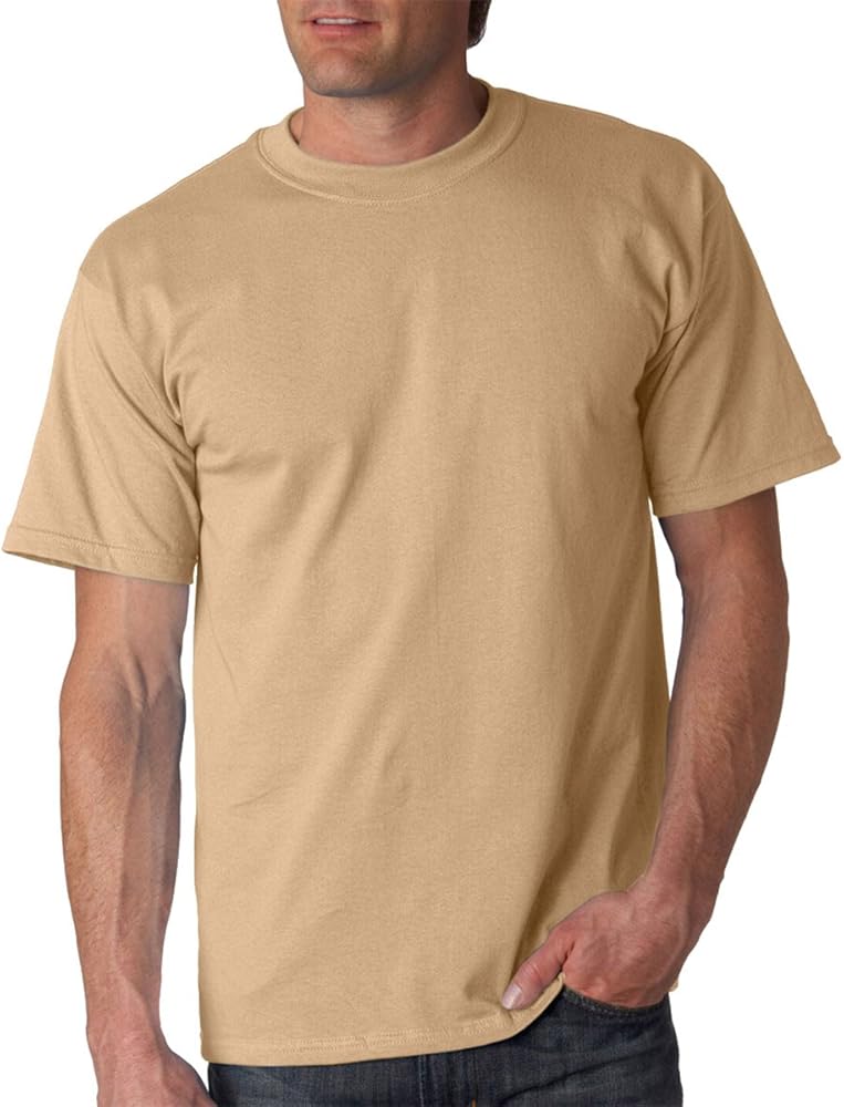 Gildan Men's G2000 Ultra Cotton Adult T-shirt, Tan, Large