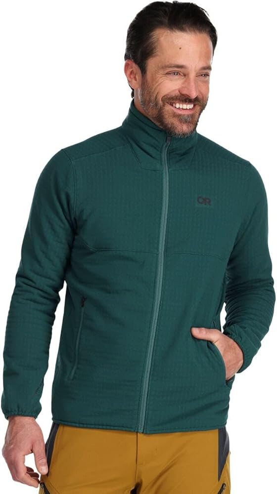 Outdoor Research Men’s Vigor Plus Fleece Jacket – Water & Wind Resistant Jacket