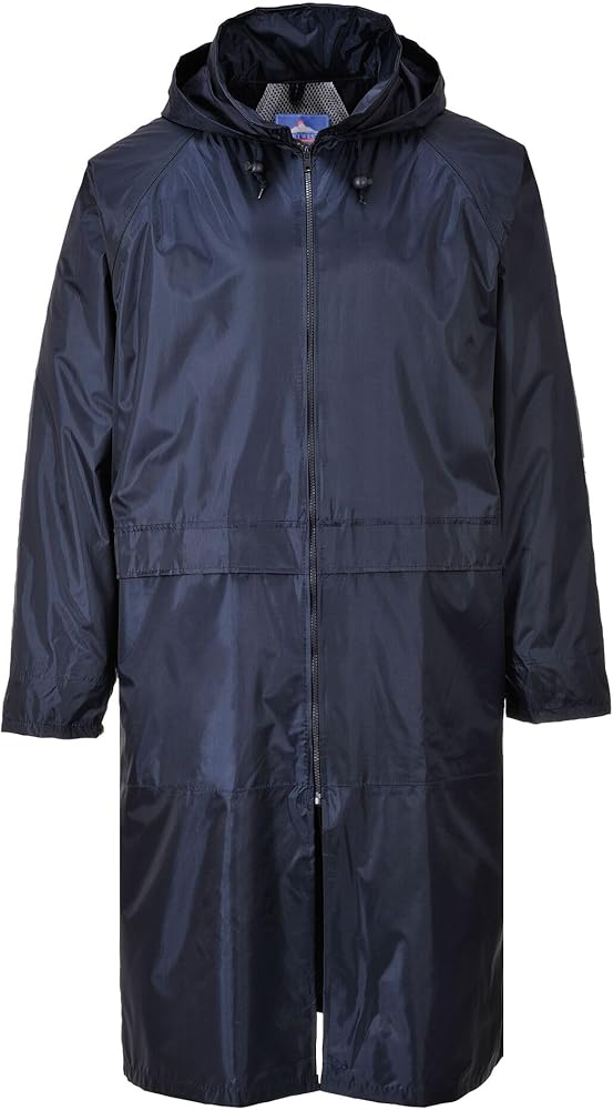 Portwest S438 Men's Lightweight Waterproof Classic Raincoat Long Rain Jacket