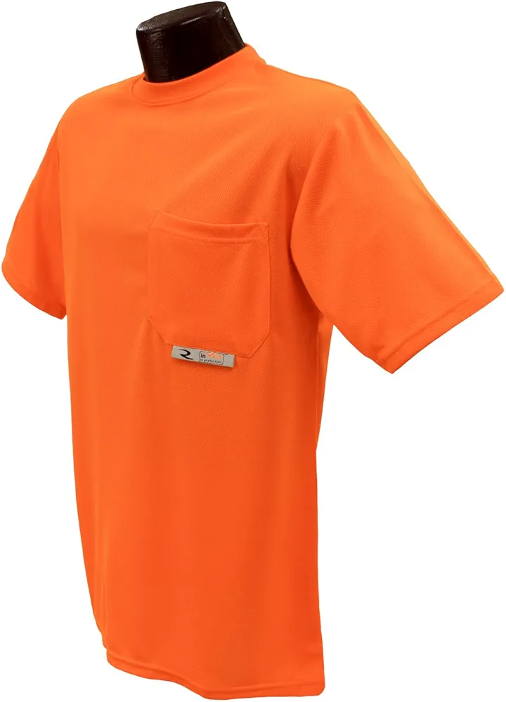 Radians mens T-shirt Industrial Safety Shirt Short Sleeve, Safety Orange, 3X US