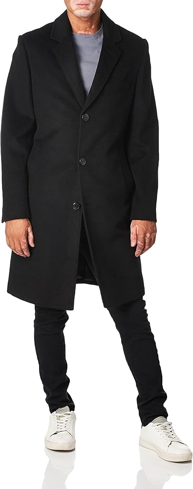 LONDON FOG Men's Signature Wool Blend Top Coat