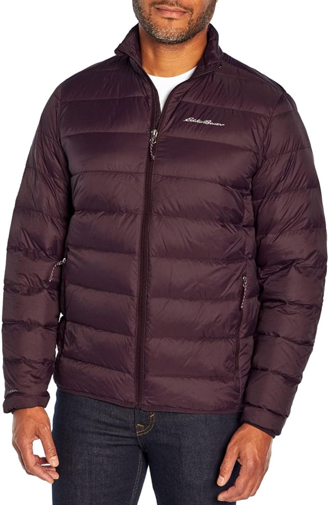 Eddie Bauer Men's CirrusLite Down Jacket Plum/Moonless Night XX-Large