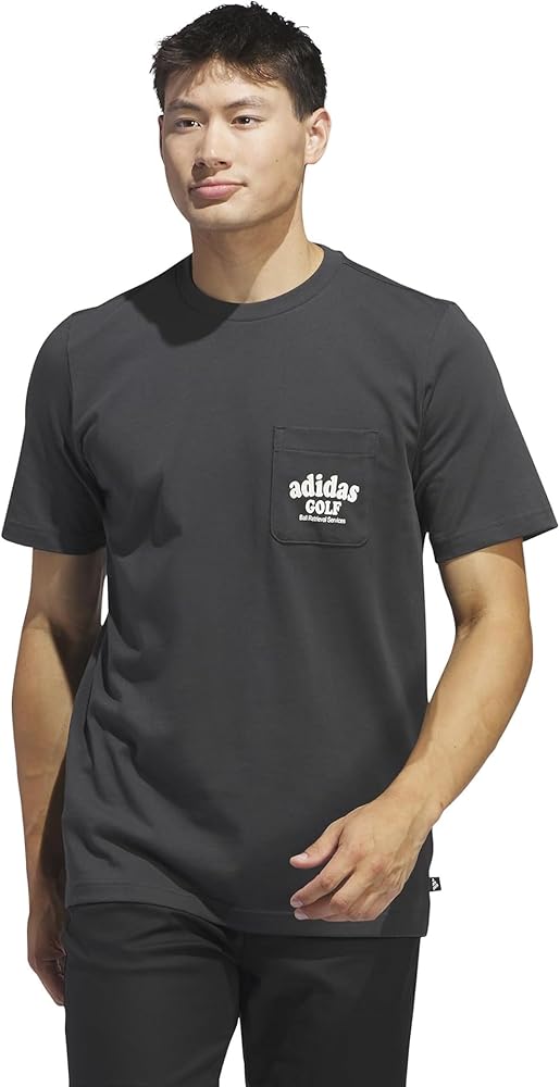 adidas Men's Golf Ball Retrieval Graphic Pocket Tee