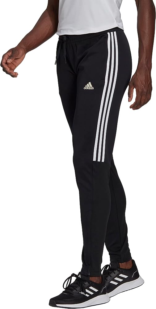 adidas Women's Aeroready Sereno Slim Tapered-Cut 3-Stripes Pants