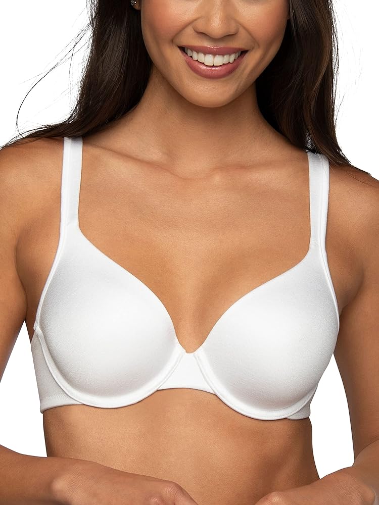 Vanity Fair Women's Perfect T-Shirt Bra, Body Shine Full Coverage, Lightly Lined Cups up to DD