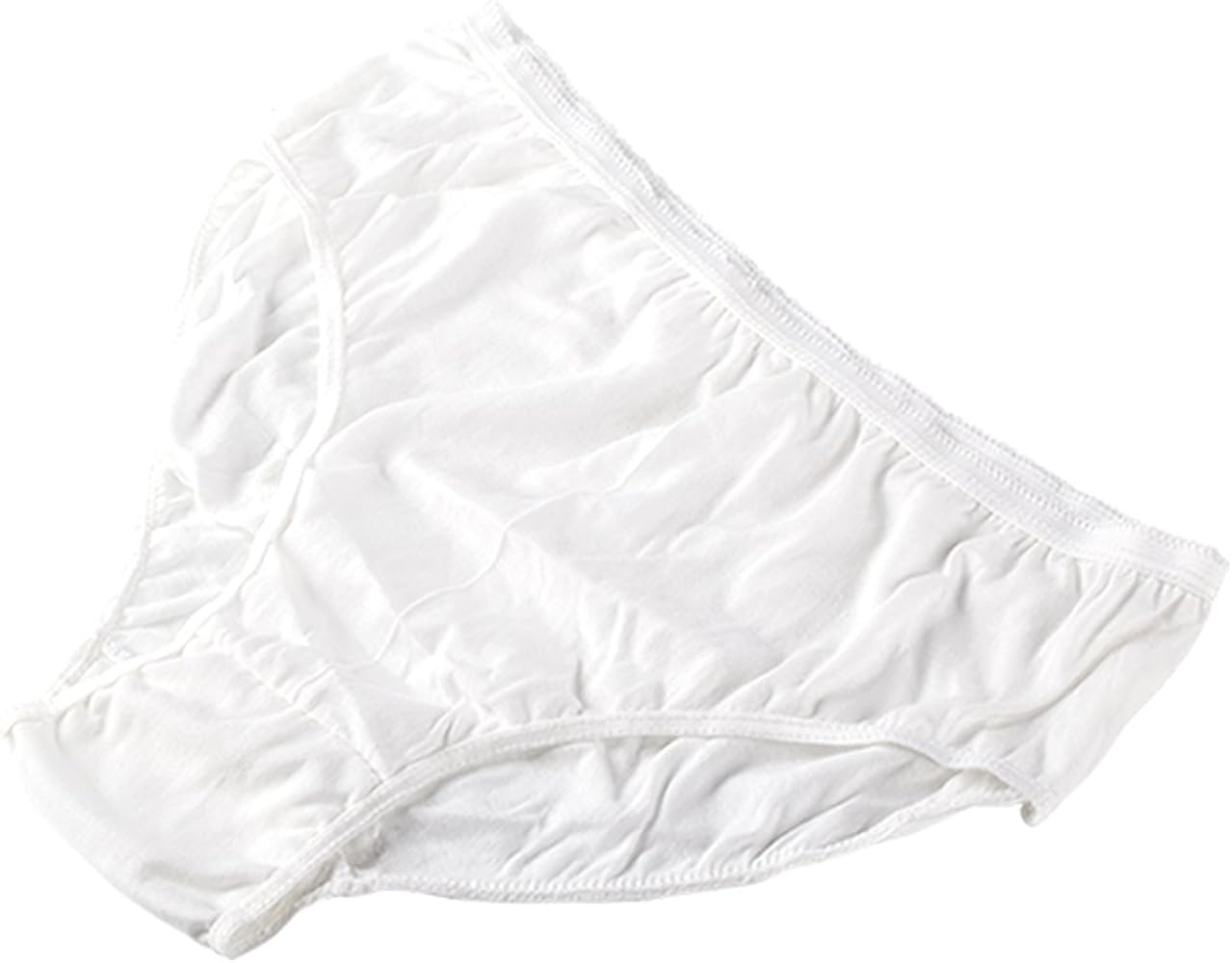 STARLY Women's Disposable Pure Cotton Underwear Travel Panties High Cut Briefs White/Macarons (10pcs/pk)