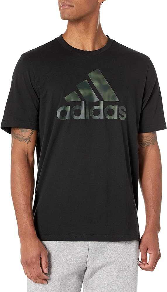 adidas Men's Essentials Camouflage Print Tee