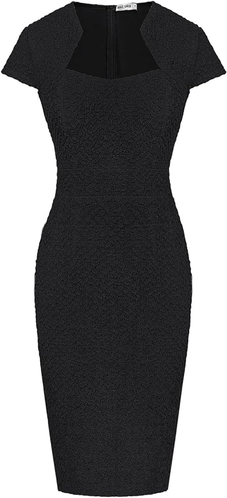 GRACE KARIN Dress Women Pencil Dress Cap Sleeve Pencil Dress