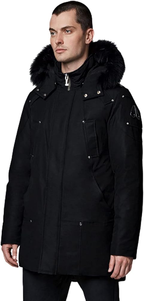 Moose Knuckles Men's Down Stirling Parka Shearling 2023 Collection