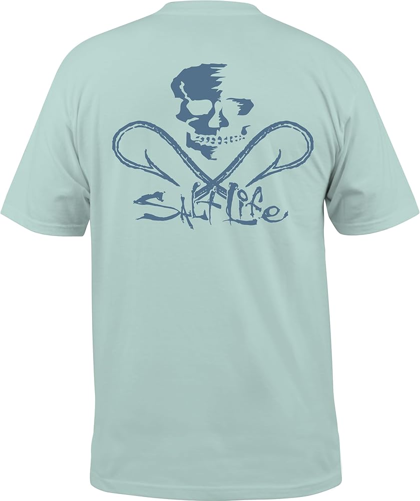 Salt Life Men's Skull and Hooks Short Sleeve Tee