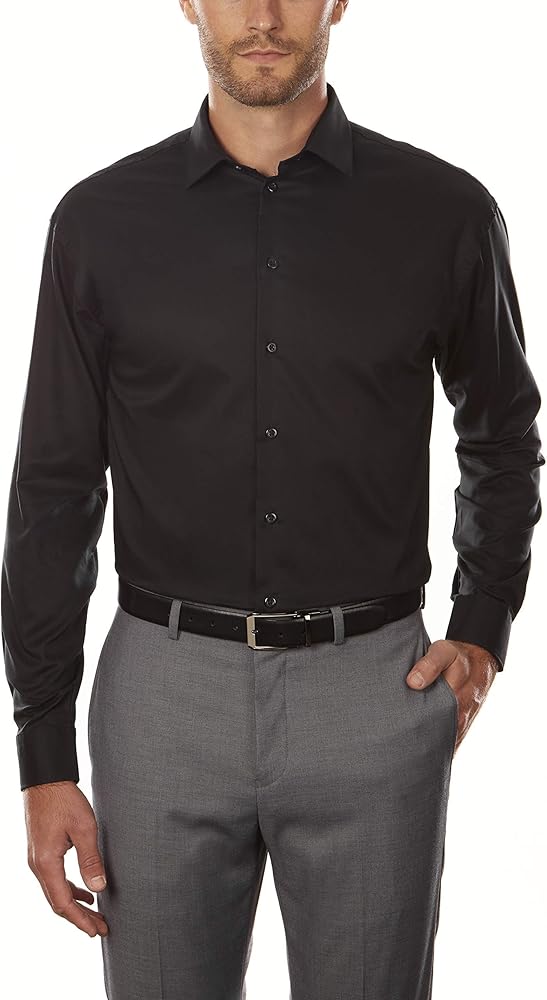 UNLISTED Men's Dress Shirt Regular Fit Solid