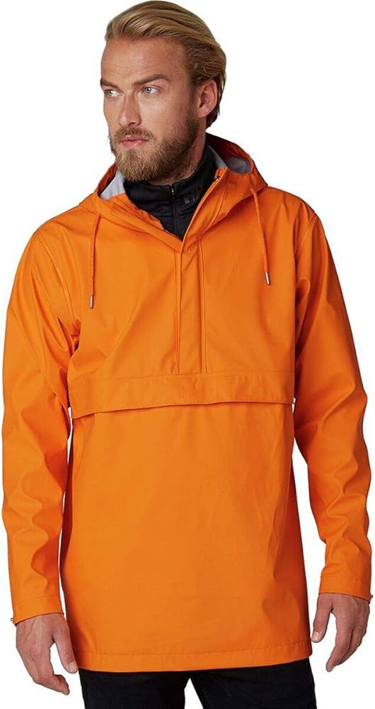 Helly-Hansen Men's Moss Waterproof Pu Rain Anorak with Hood